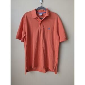 Brooks Brothers Performance Polo Shirt Mens Medium Orange Original Fit